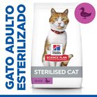 Hill's Young Adult Science Plan Sterilised Pato ração para gatos, , large image number null